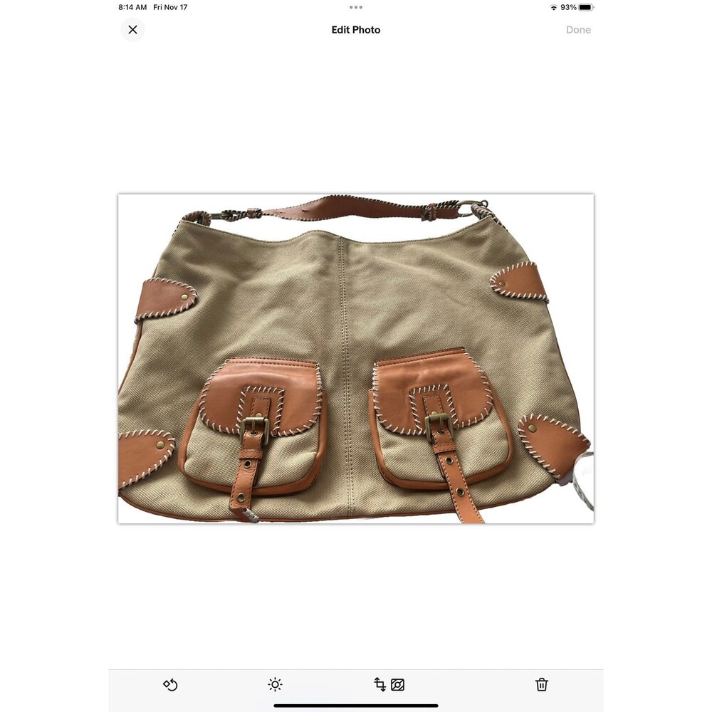 Hype Hobo canvas leather purse